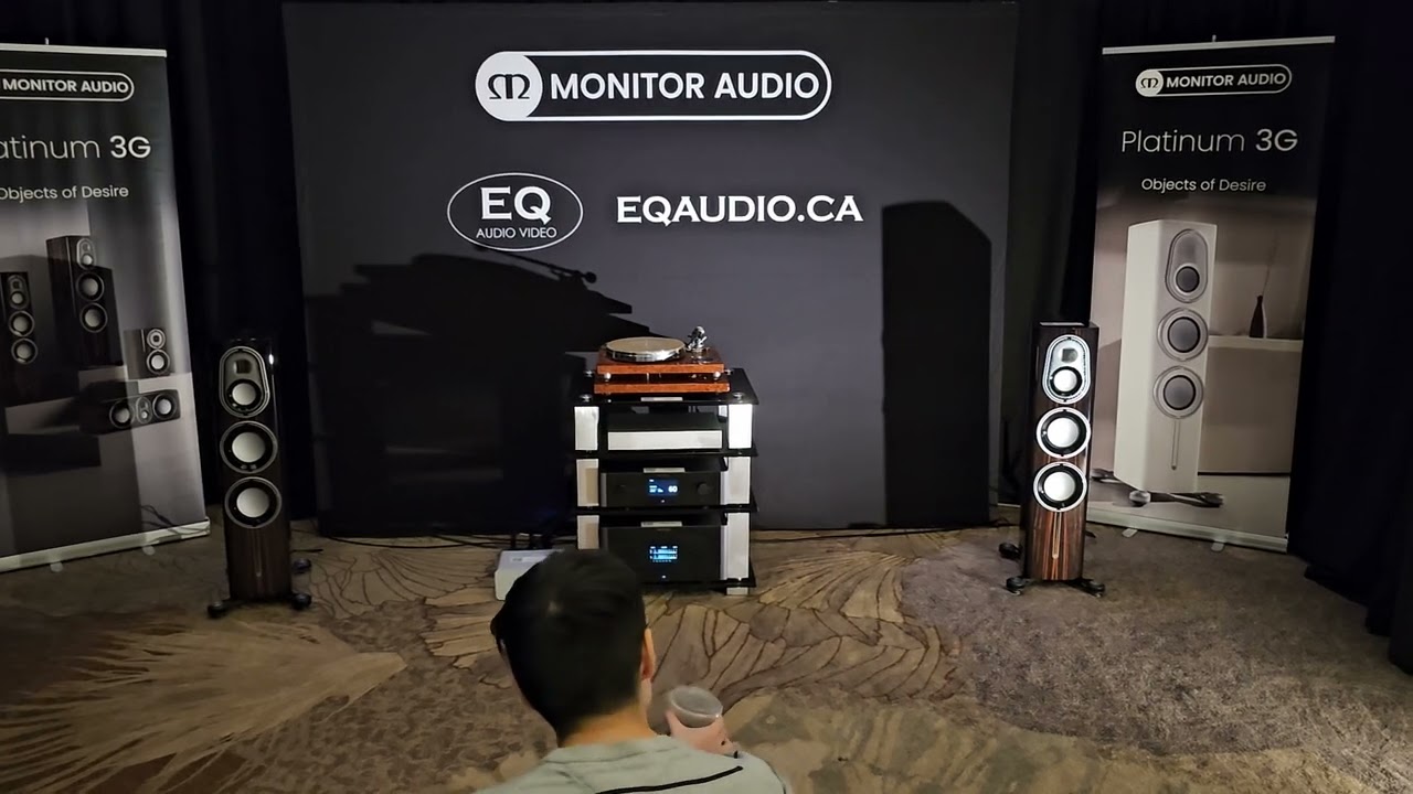 Monitor Audio Platinum 200 3G & Rotel Michi - EQ Audio Room Toronto Audiofest 2024