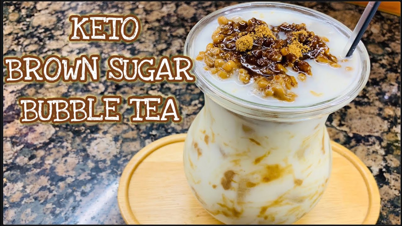 KETO BROWN SUGAR BUBBLE TEA | SUGAR FREE | GUILT FREE