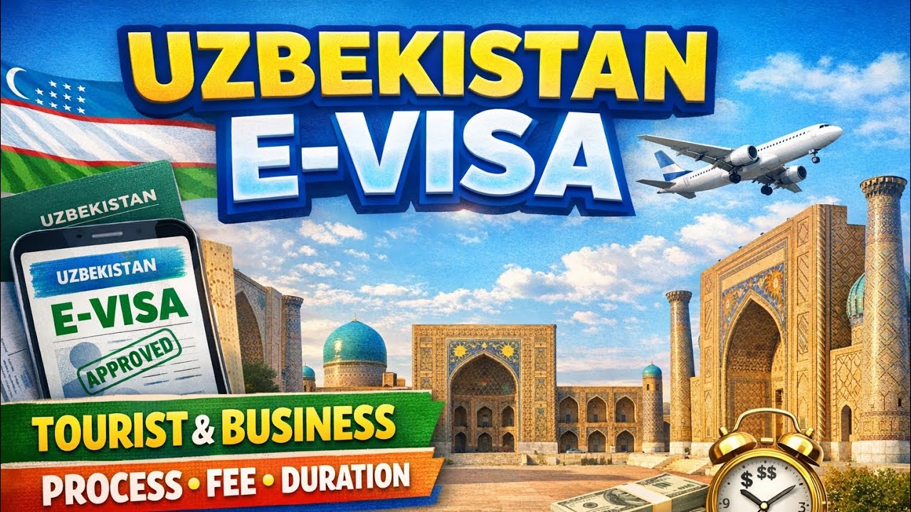Uzbekistan Evisa | Process, Duration,Fee #uzbekistan #visa 