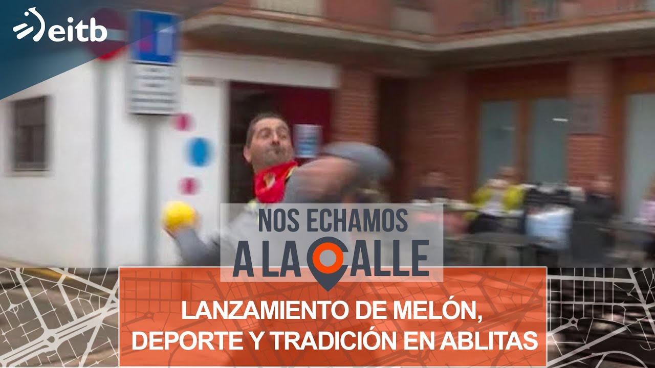Lanzamiento de melón, deporte y tradición en Ablitas