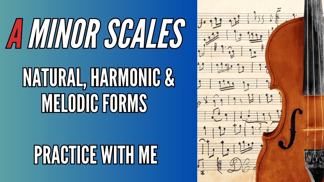 A Minor Scale for Viola // Natural, Harmonic, and Melodic Forms // Practice with Me