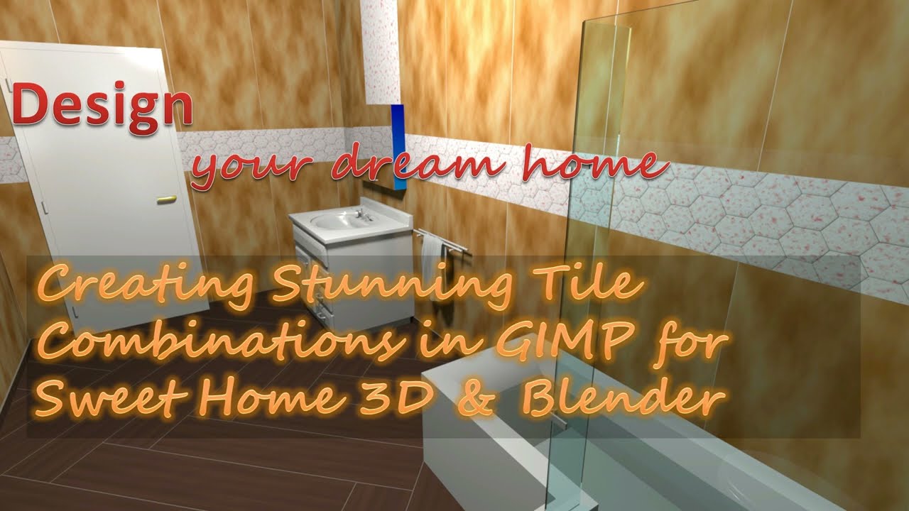 Creating Stunning Tile Combinations in GIMP for Sweet Home 3D & Blender