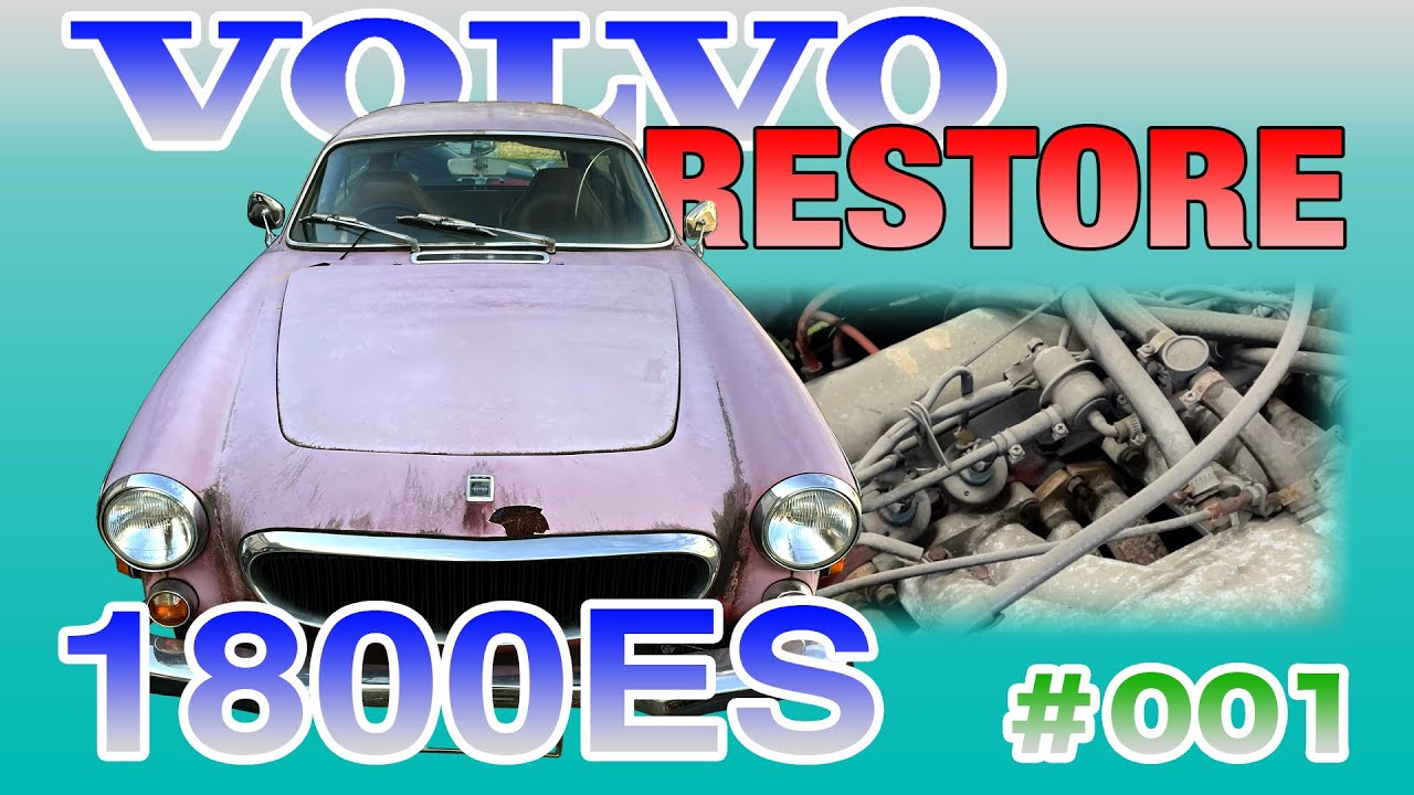 【001】世界に8000台しかないVOLVOP1800ESをレストア！