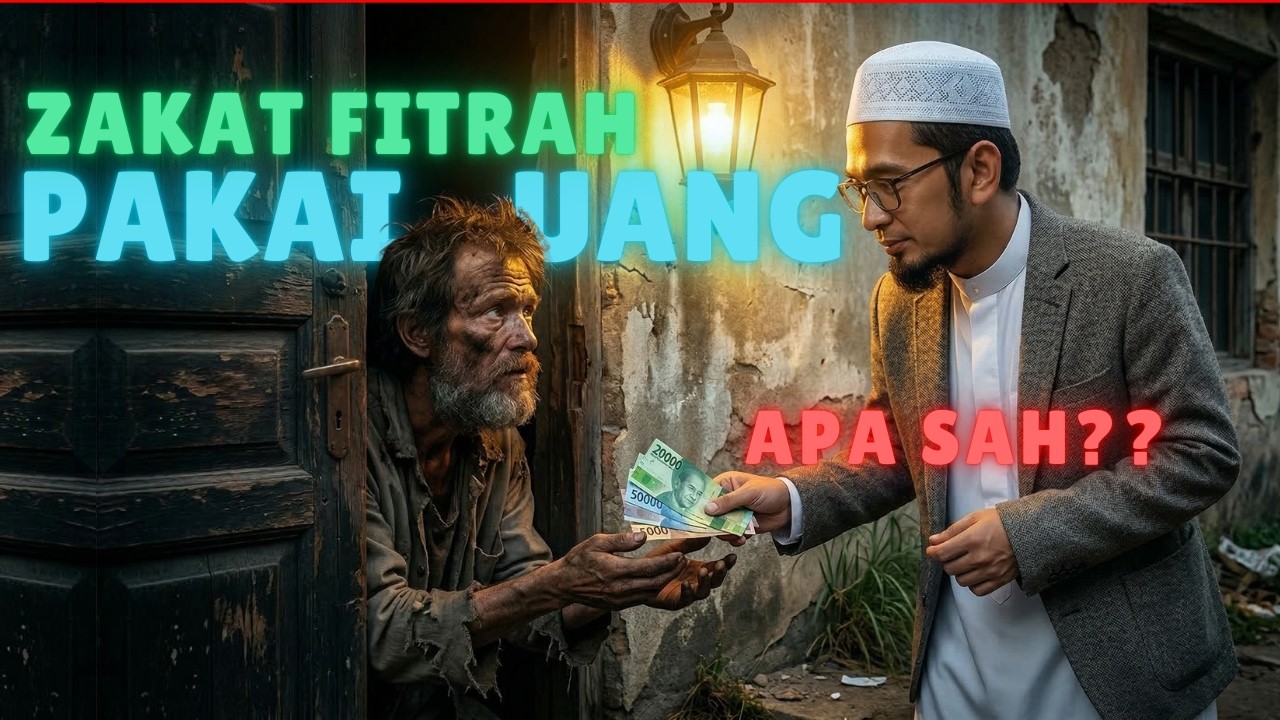 🟡 Zakat fitrah pakai uang tidak sah? | Kajian Ustadz Adi Hidayat