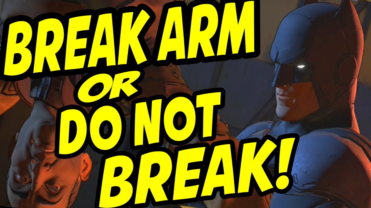 Batman The Telltale Series Episode 1 BRUTALLY BREAK ARM DOCK SHOOTER Alternative Choices