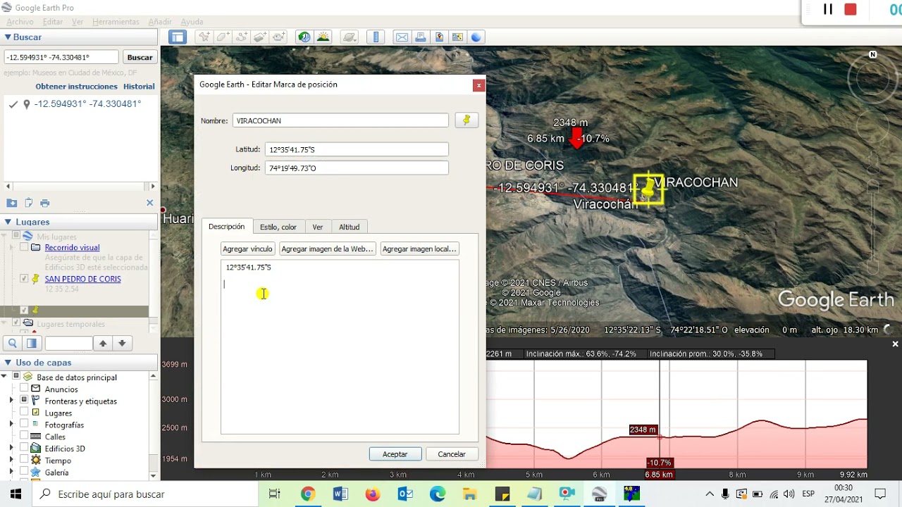 SIMULACION DE LINEA DE VISTA  PATHLOSS 4 0