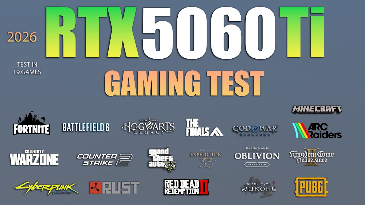 RTX 5060 TI 16GB : Test in 18 Games - RTX 5060 Ti Gaming