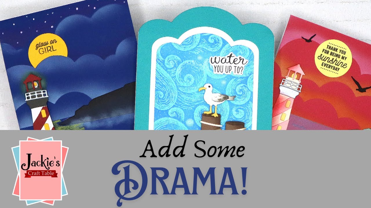 Creating Dramatic Ocean Scenes with Die Cuts & Inks | Spellbinders Fair Winds Collection