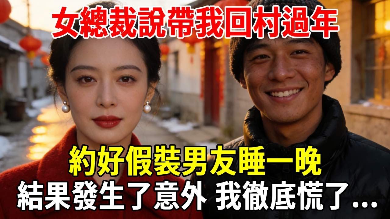 女總裁說帶我回村過年，約好假裝男友睡一晚，結果發生了意外，我徹底慌了...