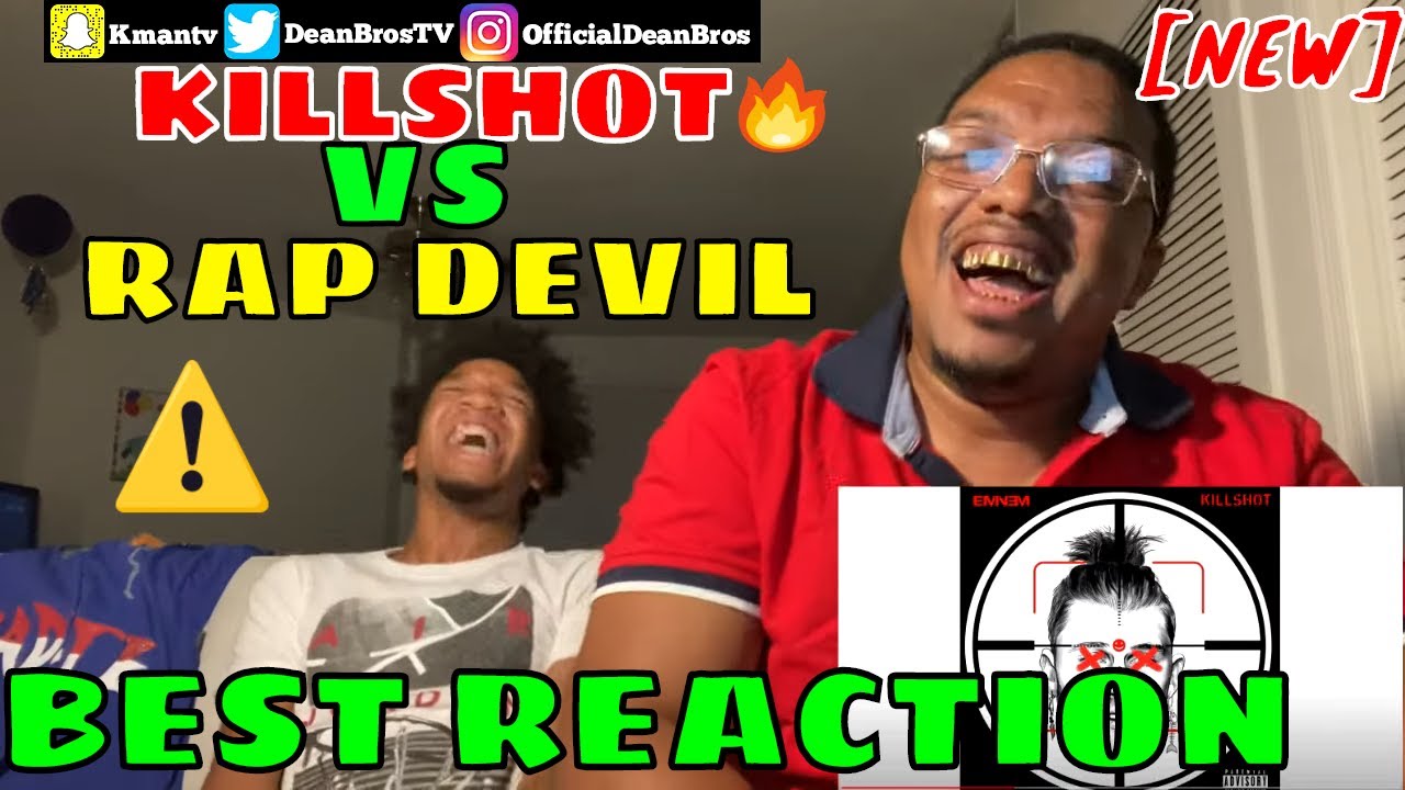 FIRST TIME MY DAD REACTS MGK VS EMINEM | Machine Gun Kelly - RAP DEVIL VS Eminem - KILLSHOT REACTION