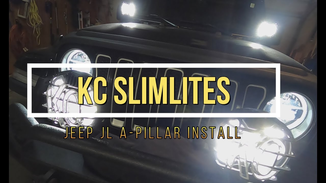 Jeep JL A-Pillar KC Hilites Slimlite LED Install