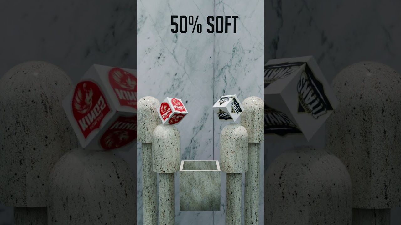 0% vs 100% Softness 3D Soft Body Simulation GT vs PBKS #3d #shorts #blender