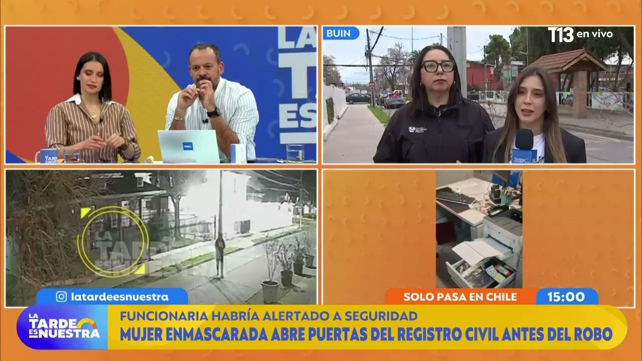 Roban cerca de $20 millones del registro civil de Buin