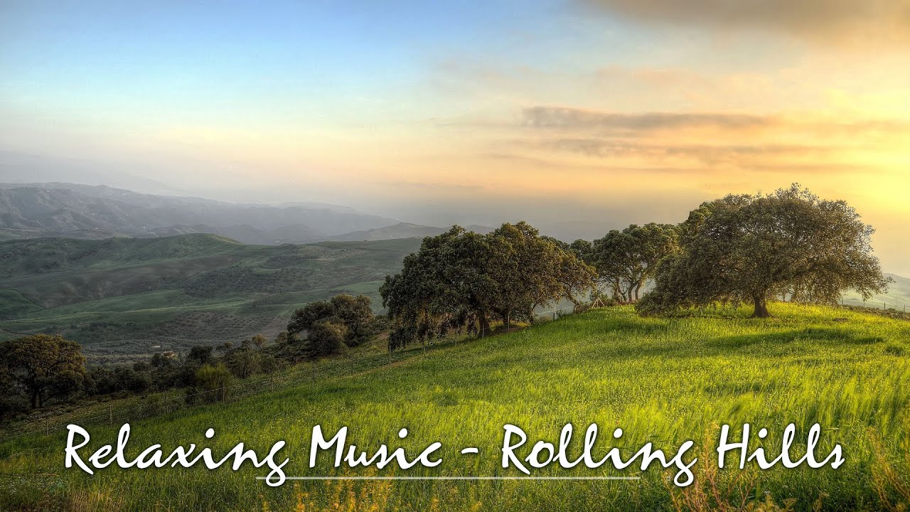 Rolling hills and fields - relaxing music video