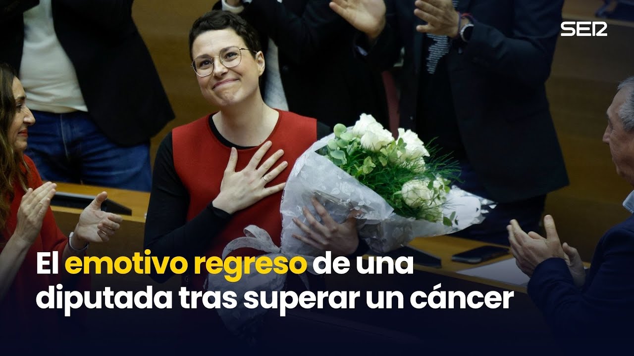 El emotivo regreso de una diputada a las Cortes Valencianas tras superar un cáncer