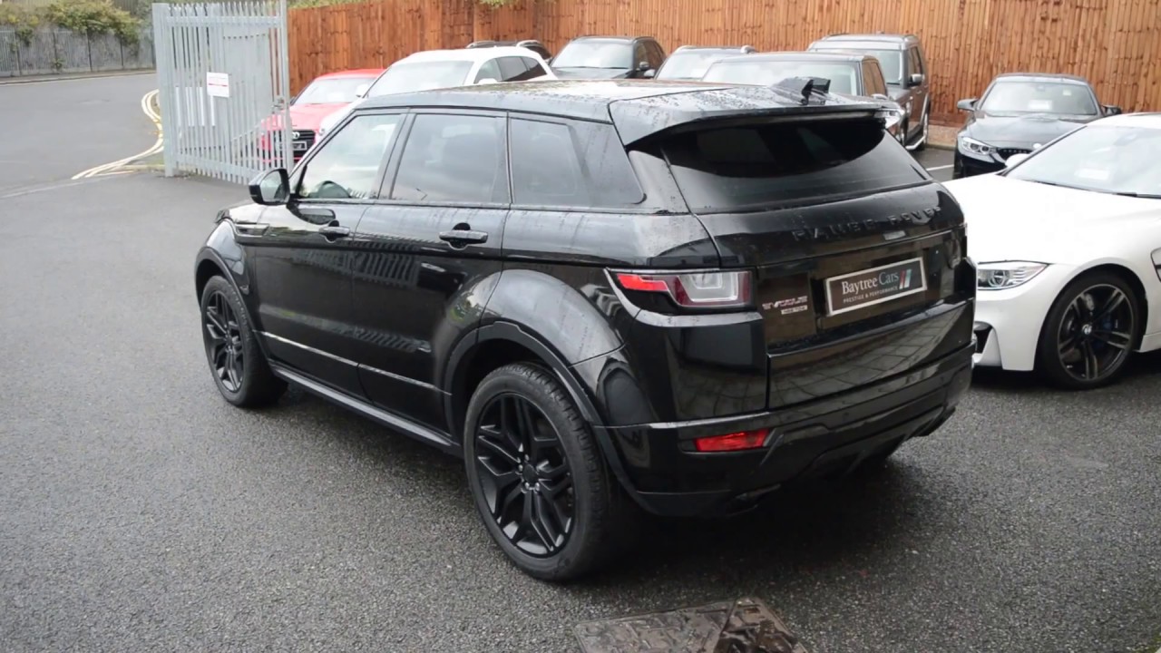 All Black Range Rover Evoque 2.0 Dynamic at Baytree Cars