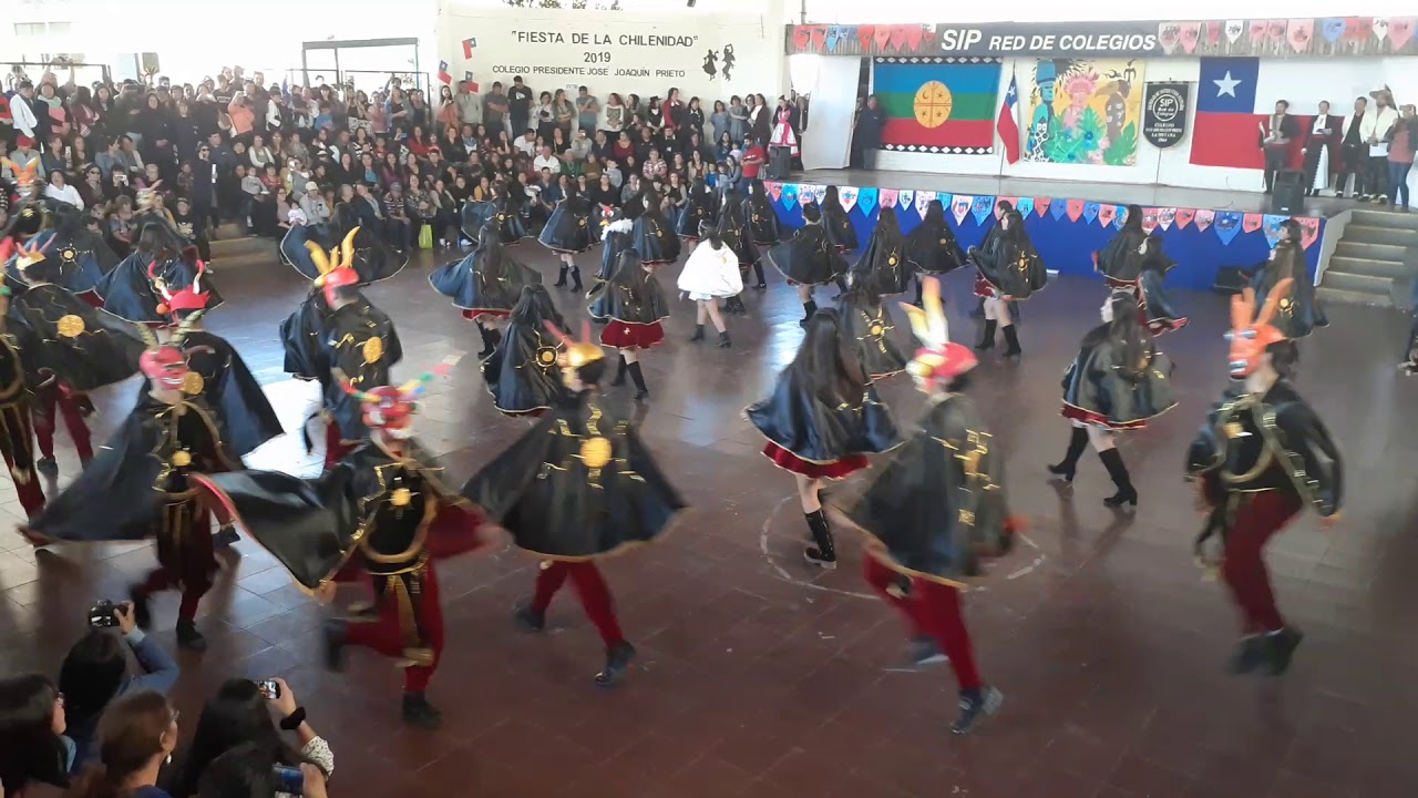 La diablada primer año medio colegio José Joaquín prieto la pintana