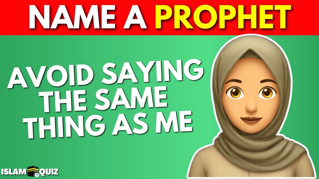 Avoid Saying The Same Thing As Me... Islam Edition 🤲📿 Islam Quiz