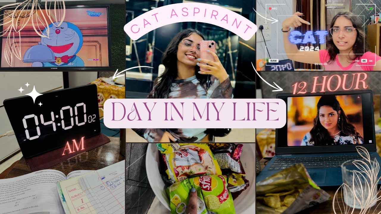 12 hour routine 🚨|  A Day in life of CAT ASPIRANT |