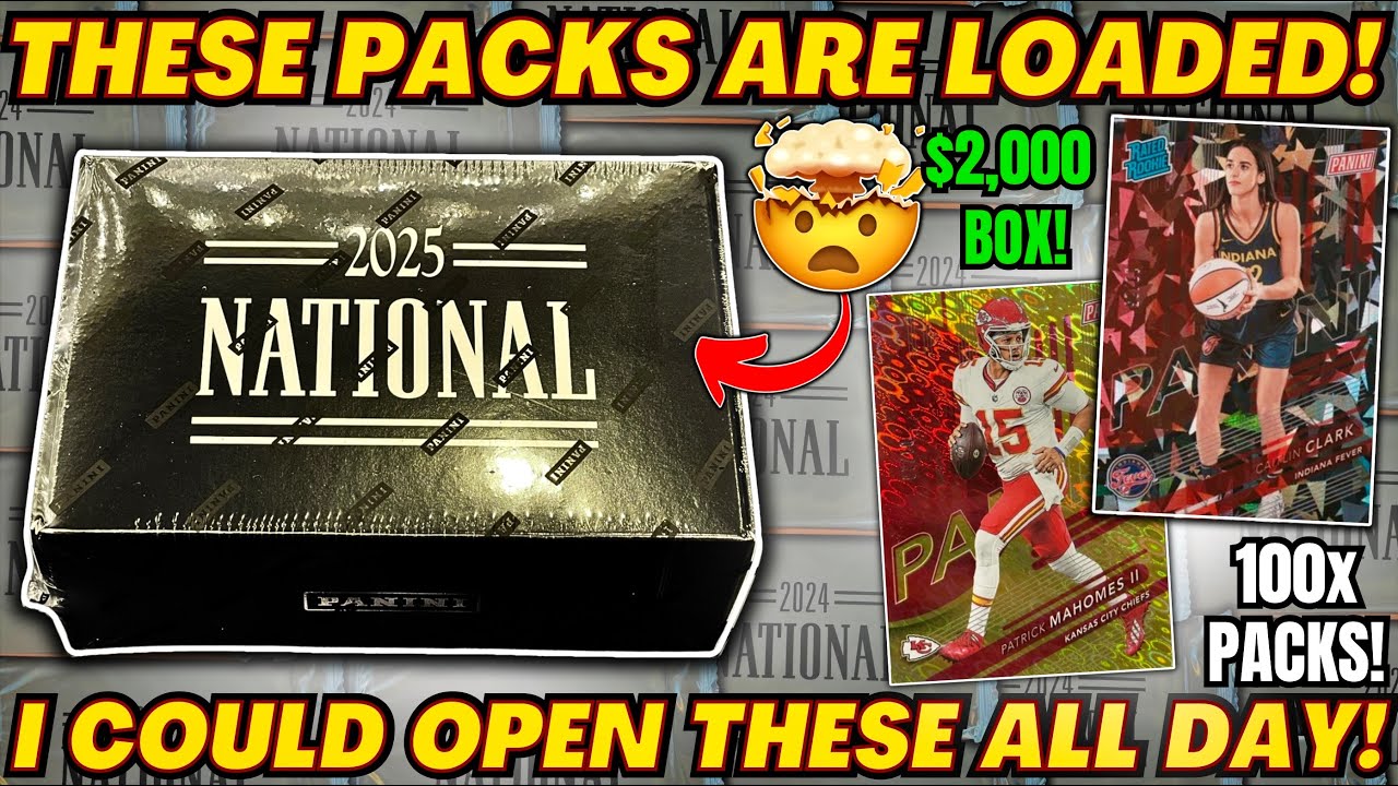*MUST SEE PULLS!🤯 100x - 2025 PANINI NATIONAL CARD SHOW SILVER PACK OPENING!🔥