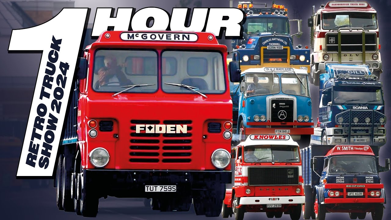 Trucks Leaving Retro Truck Show 2024 - 🇬🇧 Gaydon UK 2024