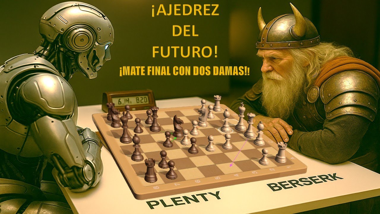 ¡AJEDREZ DEL FUTURO!  ¡MATE FINAL CON DOS DAMAS!  BERSERK  VS PLENTYCHESS 6.0 - EGO CHECK -  CCC 25.