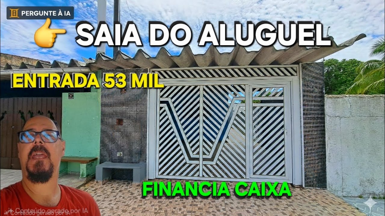 Casa em Itanhaém por R$53 MIL de Entrada 😱 2 Quartos + Suíte | Financiamento Caixa