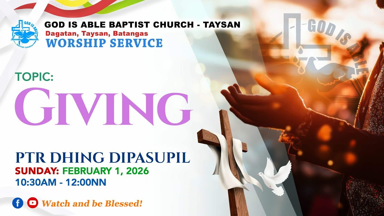 Worship Service - First Fruits A Giving hat Glorifies Gods Grace Salvation