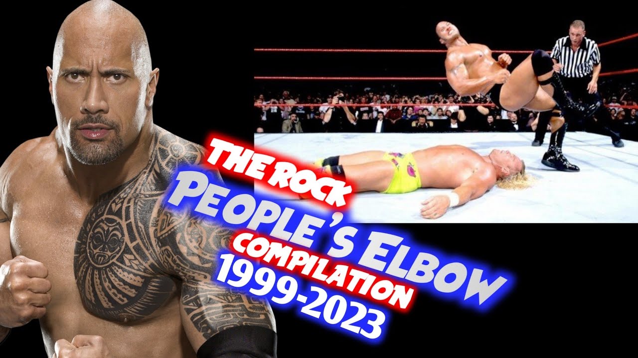 WWE The Rock (Dawyne Johnson) People's Elbow Compilation 1999-2023