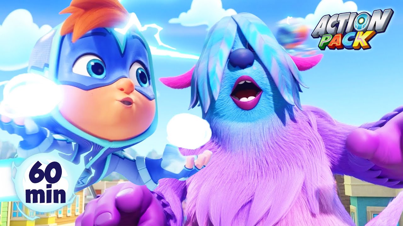 Giant Monster Eat my THUNDER | Action Pack 🦸 | Action Cartoons For Kids