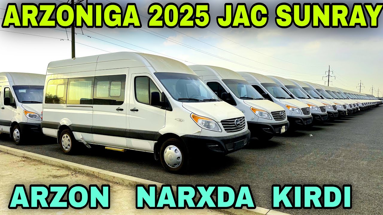 Jac Sanrey Yangi Kirdi MikroAvtobus Kombi Жас Сунрай Микро Автобуслари Янги Ташкент Моторс бекбухоро