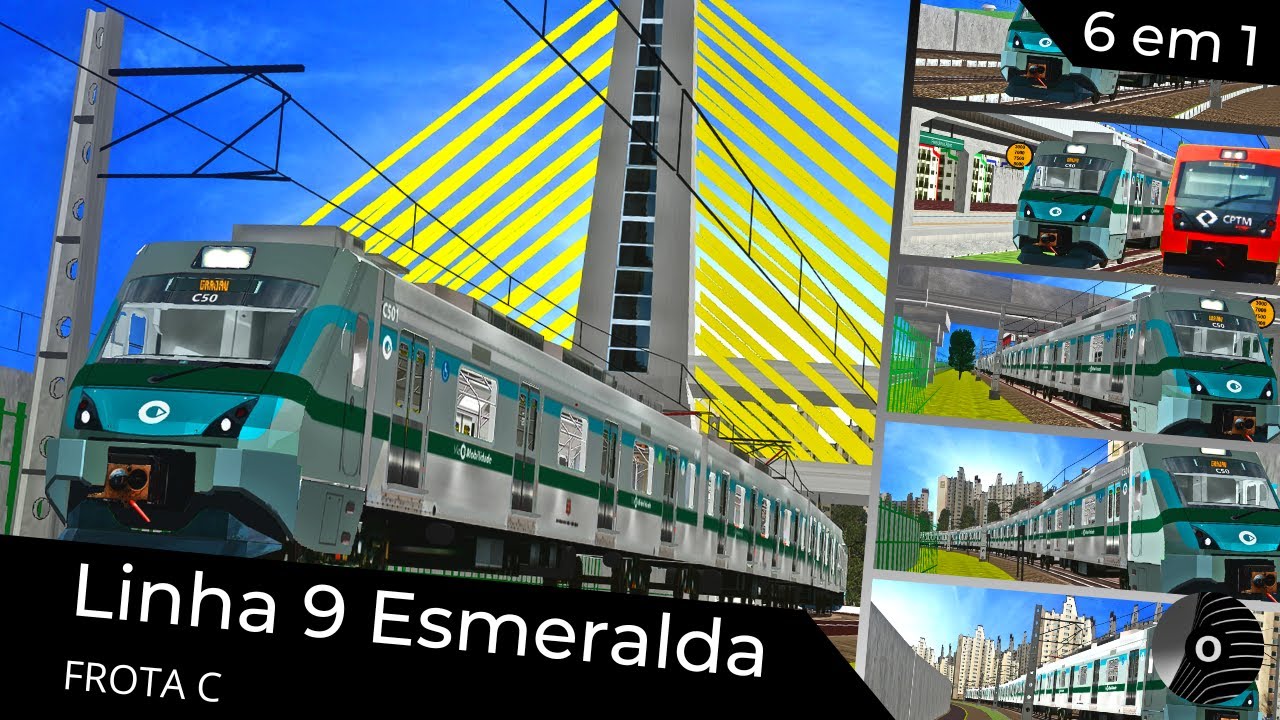 OpenBVE - LINHA 9 ESMERALDA com o TUE FROTA C da VIAMOBILIDADE! Osasco X Mendes-Vila Natal