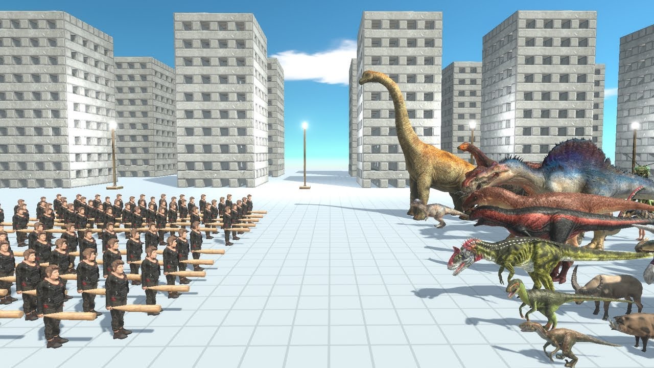 100 Angry Joe Baseball Club vs ALL TEAMS Animal Revolt Battle Simulator