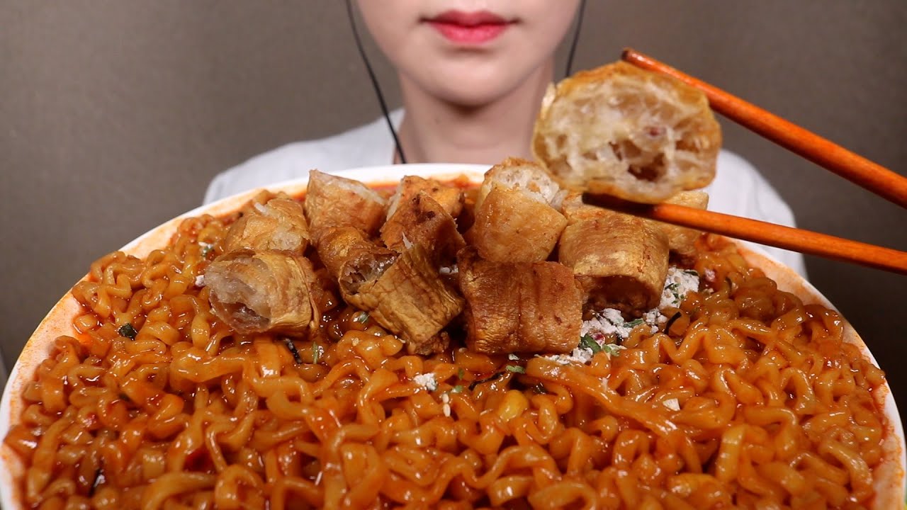 대창과자 + 불닭볶음(탕)면 먹방