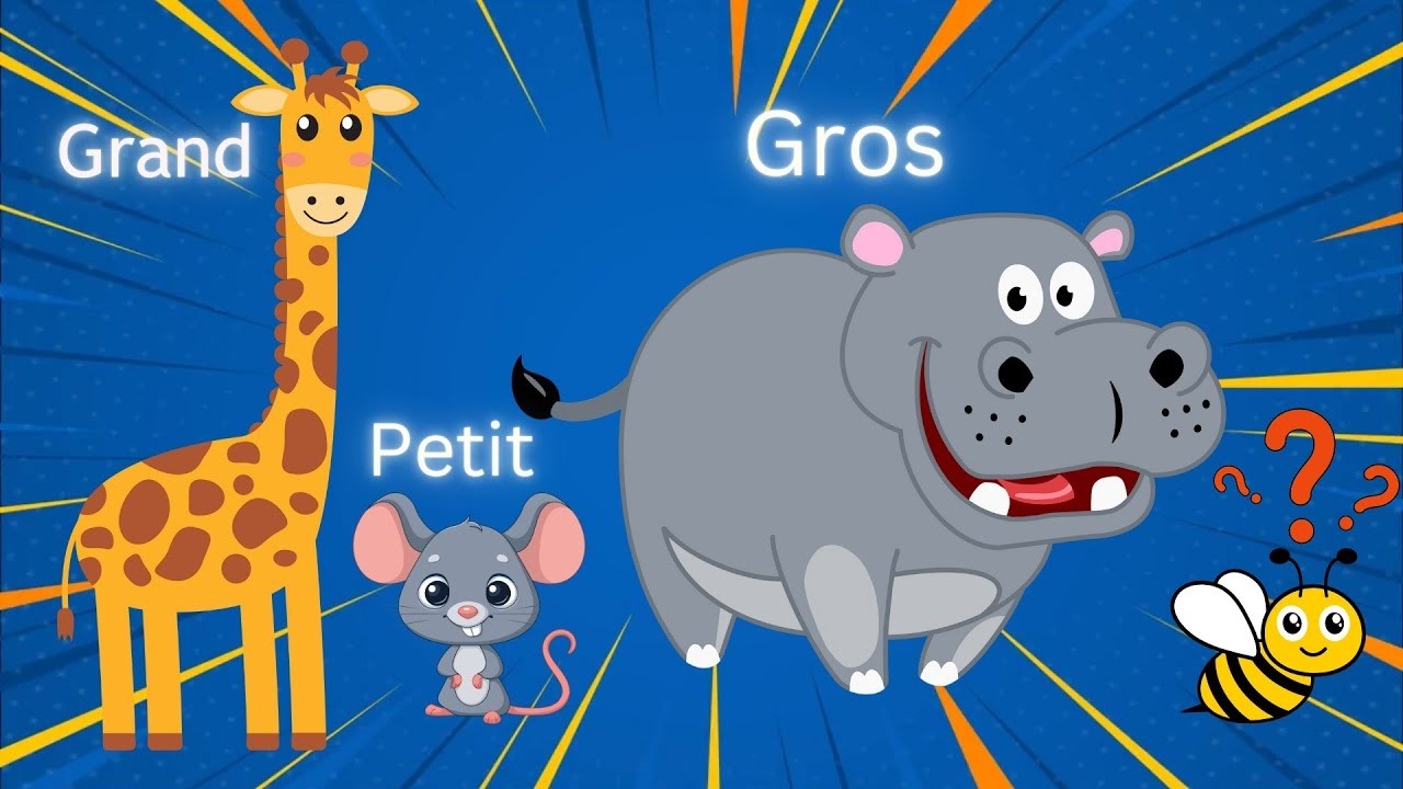 Chanson du grand et du petit | Comptines et Chansons pour Enfants|Apprendre les tailles avec animaux