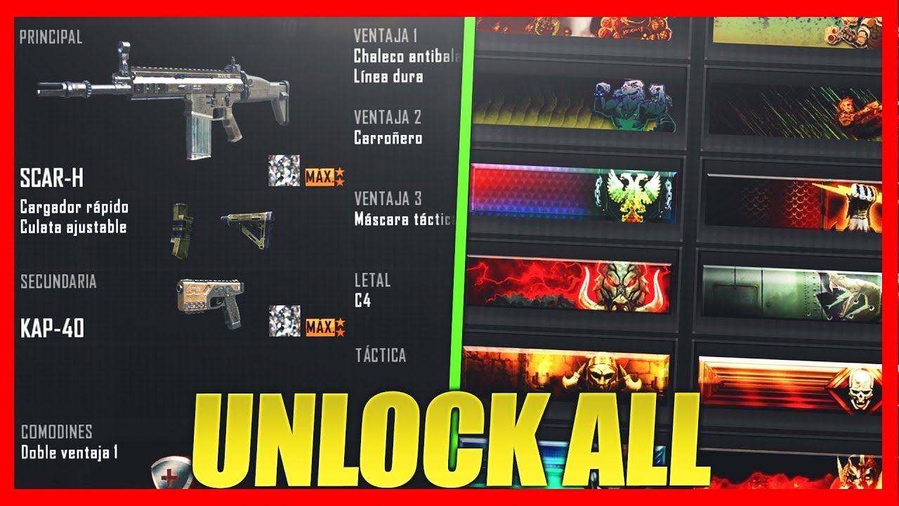 ✅ Como HACER UNLOCK ALL en BO2 | COMO DESBLOQUEAR TODO EN BLACK OPS 2 (XBOX,PS3,PC)