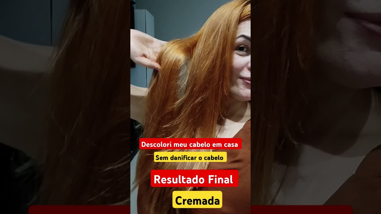 cremada #cabelosaudavel #descoloracaoglobal #descolorircabelo #cremada #ruivo