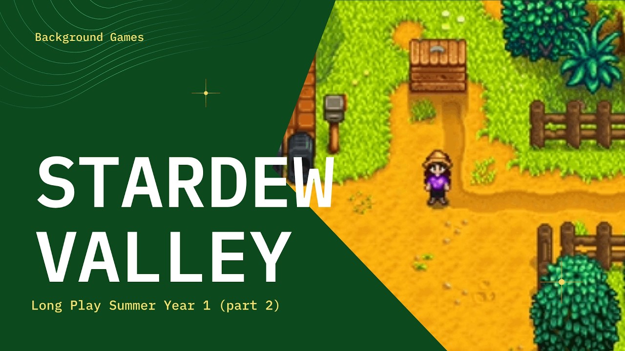 Stardew Valley Full Gameplay Summer Year 1 | No Commentary