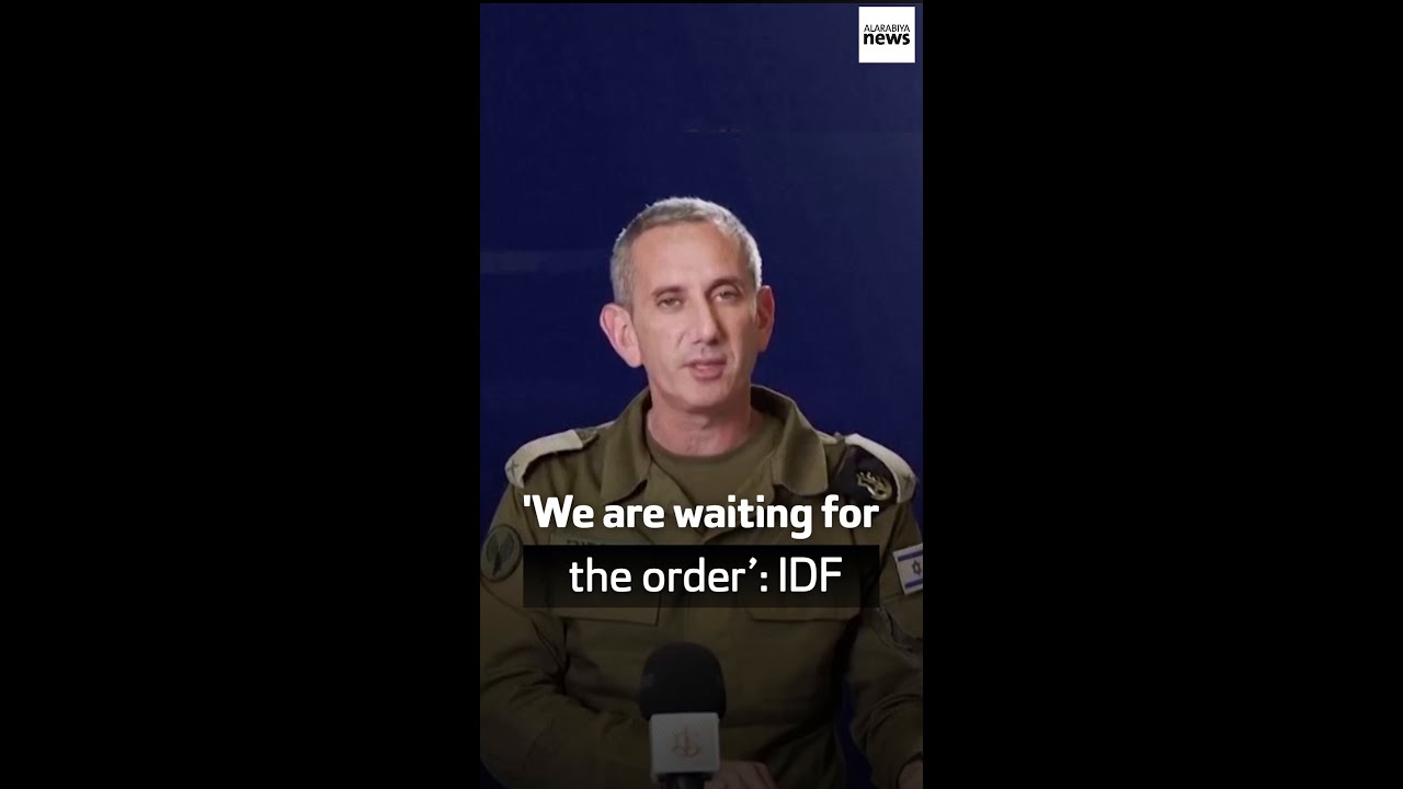 Israeli military spokesperson says army is ready, awaiting political instruction