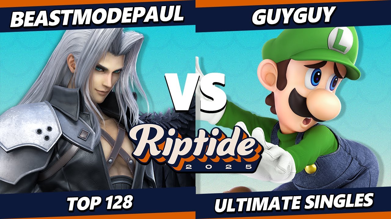 Riptide 2025 - BeastModePaul (Hero, Sephiroth) Vs. GuyGuy (Luigi) Smash Ultimate - SSBU