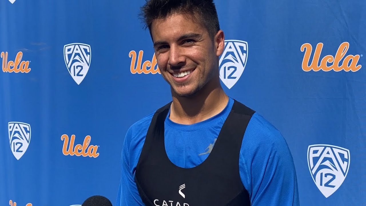 WR Logan Loya after UCLA practice 11/13