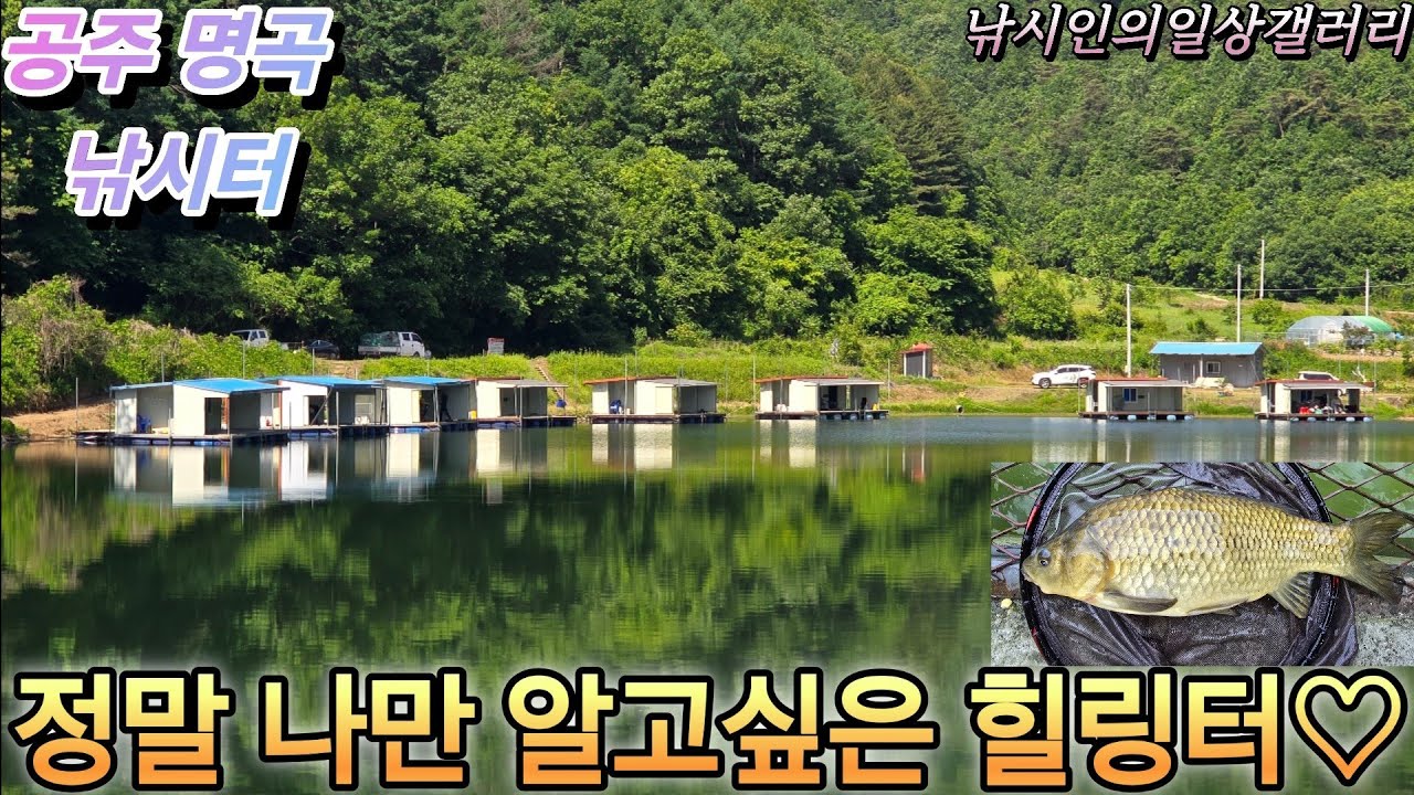 정말 나만 알고싶은 힐링터♡(명곡낚시터)