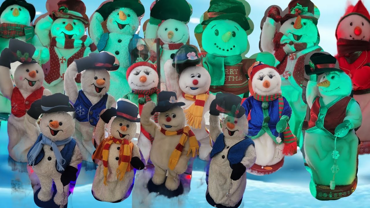 Spinning Snowflake Snowman collection | Every one I own
