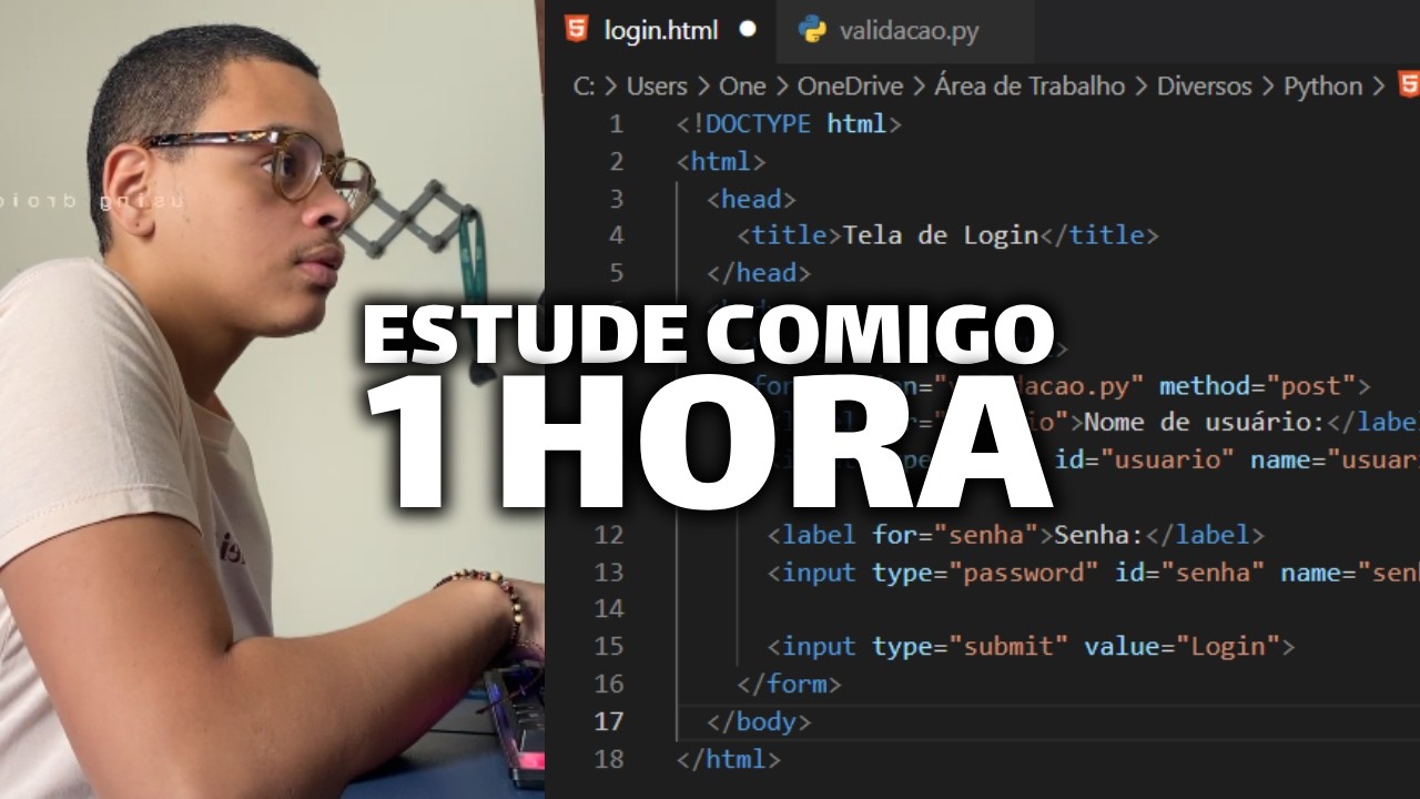 ESTUDE COMIGO 1 HORA | Programação | HTML5 & CSS3 - PT.6