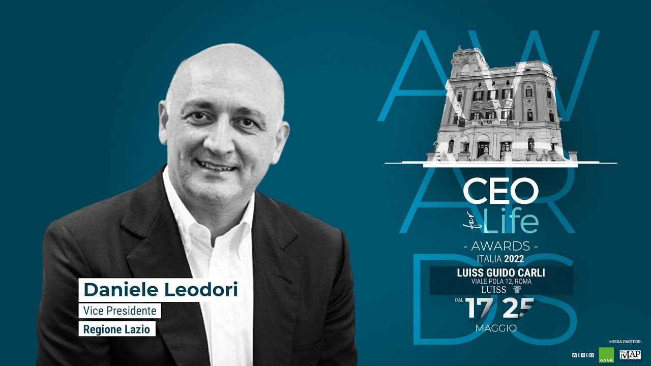 Daniele Leodori, Vice Presidente Regione Lazio - CEOforLIFE Awards Italia 2022