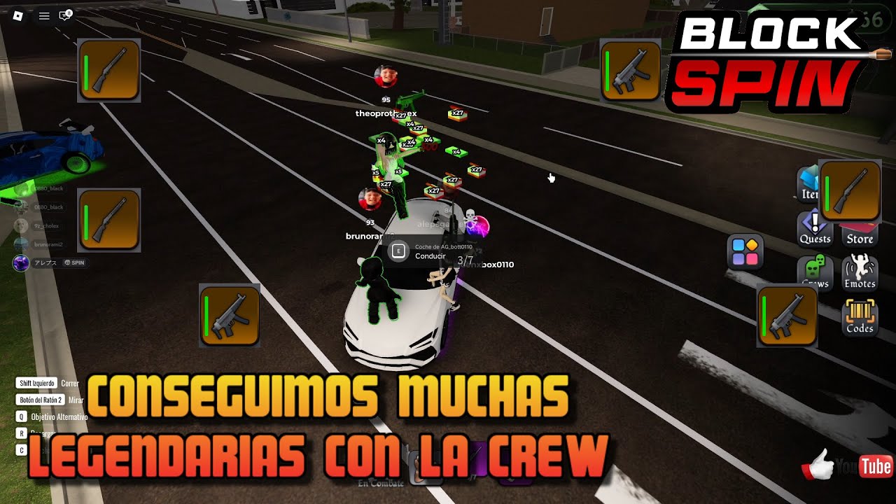 🔥BLOCK SPIN🔥CONSEGUIMOS LEGENDARIAS CON LA CREW CON LAG💀💀💥🔥🔥