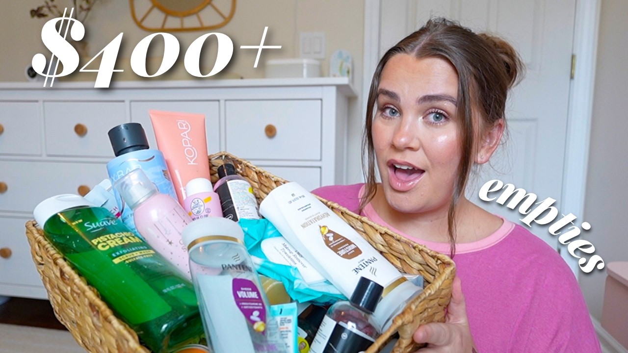 Я использовала косметики на сумму БОЛЕЕ $400... 😳 *пустые баночки*