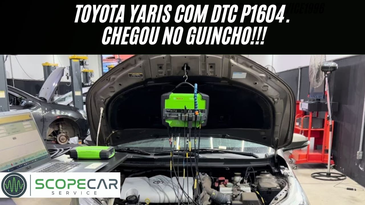 Toyota Yaris com DTC P1604 , chegou no guincho !!! Defeito crônico ?