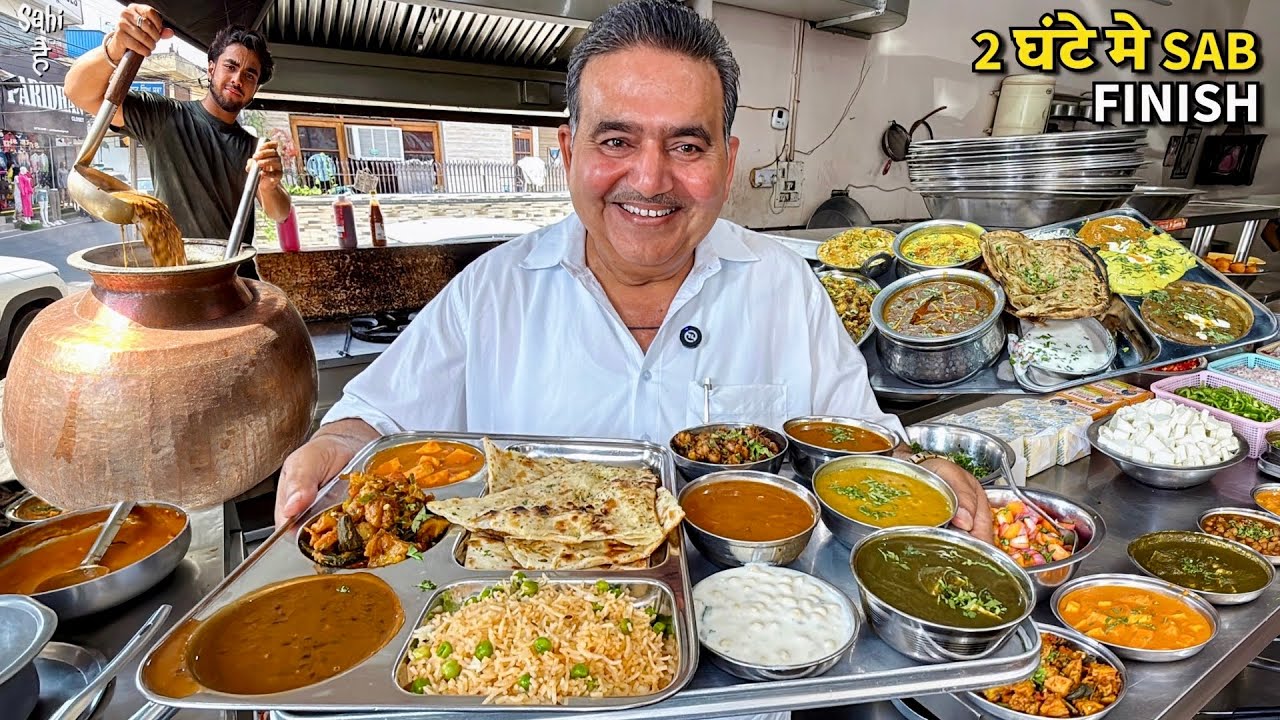 India's MOST CLEANEST Punjabi Dhaba 😍 A-1 Punjabi Thali | Street Food India
