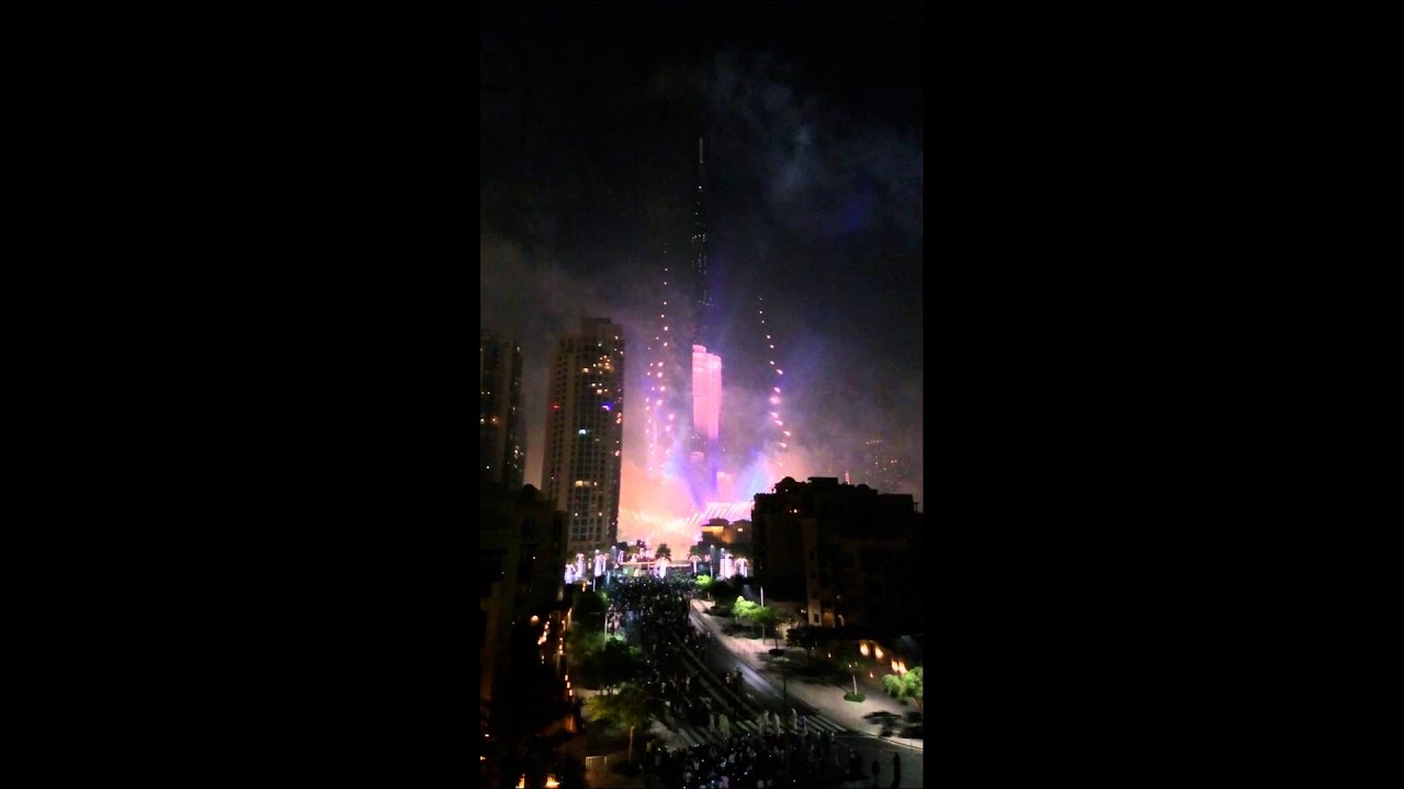 Dubai Burj Khalifa New Year 2015 Fireworks | Full show in 4K
